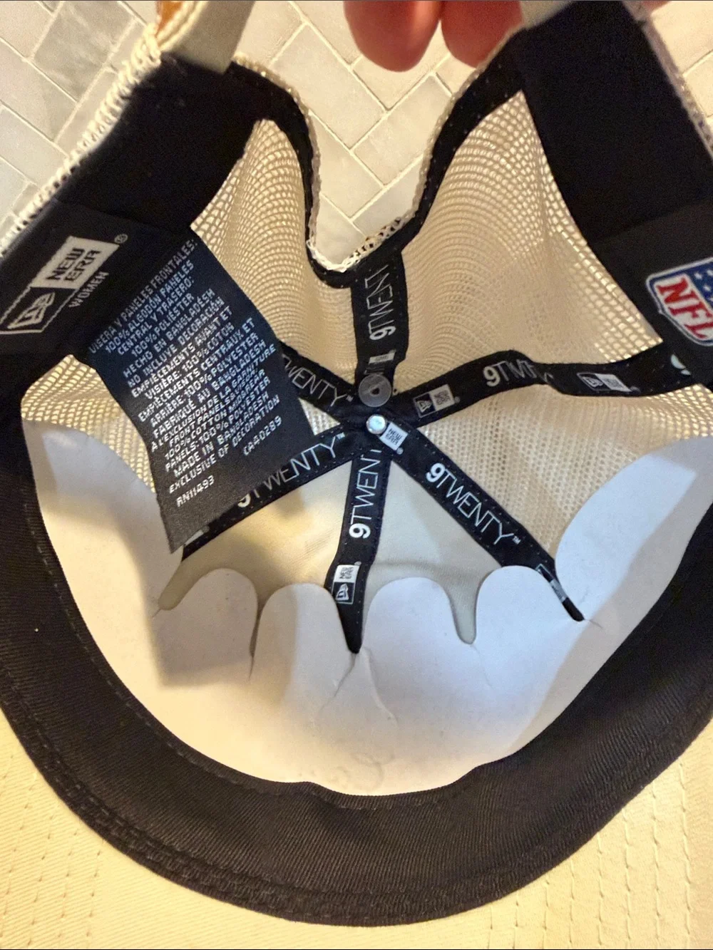 New Era Women’s Dallas Cowboys Beige Braided-Trim Hat NWT